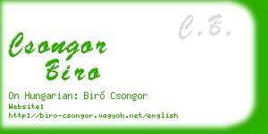 csongor biro business card